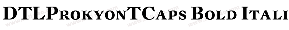 DTLProkyonTCaps Bold Italic字体转换